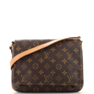 Louis Vuitton Musette Tango Handbag Monogram Canvas