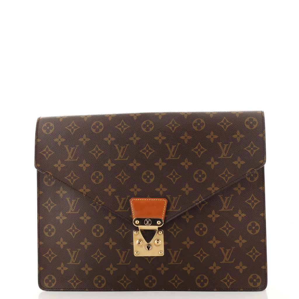 Louis Vuitton Monogram Porte Documents Senateur Pochette Briefcase