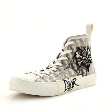 Christian Dior x Shawn Stussy Men's B23 Bee High-Top Sneakers Oblique Coated Canvas