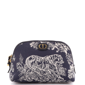 Christian Dior 30 Montaigne Cosmetic Pouch Jacquard Canvas Medium