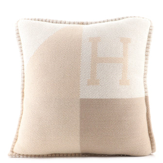 Hermes H Drapeau pillow Cashmere