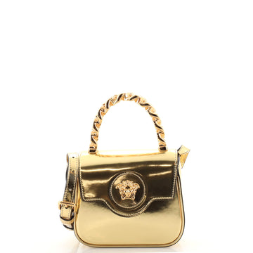 Versace La Medusa Chain Handle Crossbody Bag Patent Mini