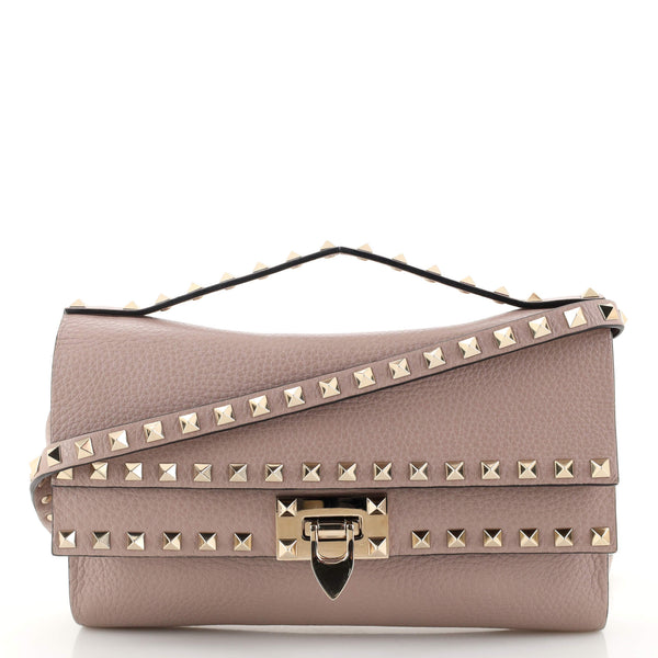 Valentino Garavani Rockstud Flip Lock Double Flap Crossbody Bag
