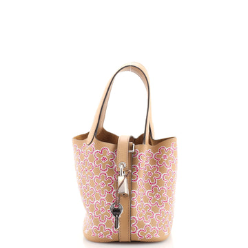 Hermes Picotin Lock Bag Lucky Daisy Printed Swift TPM