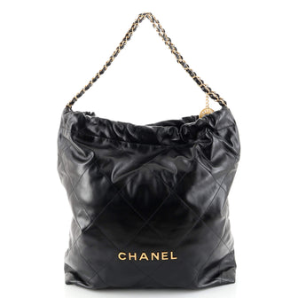 Chanel 22 Chain Hobo Quilted Calfskin Medium