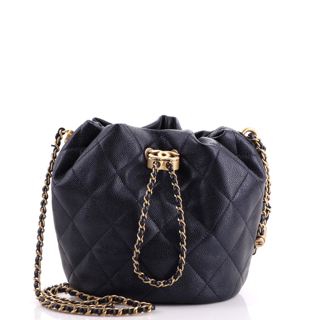 Chanel My Perfect CC Bucket Bag, Caviar, Iridescent Pink - Laulay