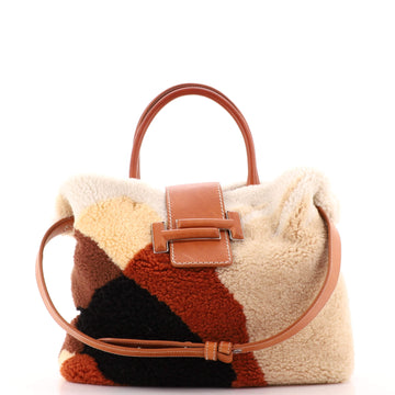 Tod's Double T Tote Shearling Medium