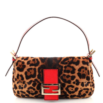 Fendi Baguette Bag Printed Pony Hair