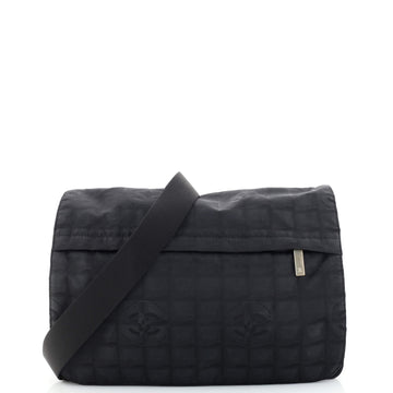 Chanel Travel Line Messenger Bag Nylon Large