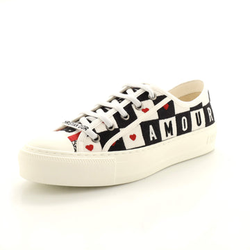 Christian Dior Women's Walk'N'Dior Sneakers Embroidered Canvas