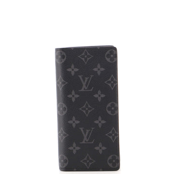 Louis Vuitton Brazza Wallet Monogram Eclipse Canvas