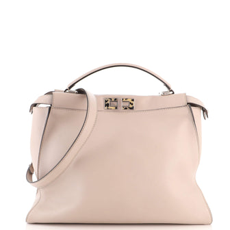 Fendi Peekaboo Bag Leather with Tortoise Detail Large