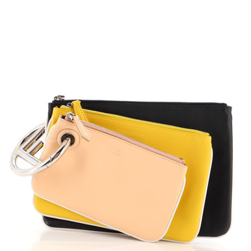 Fendi Triplette Pouch Set Calfskin