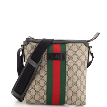 Gucci Web Messenger Bag GG Coated Canvas Small