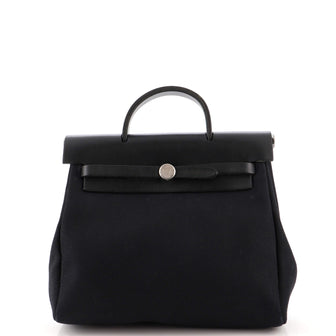 Hermes Herbag Toile and Leather PM
