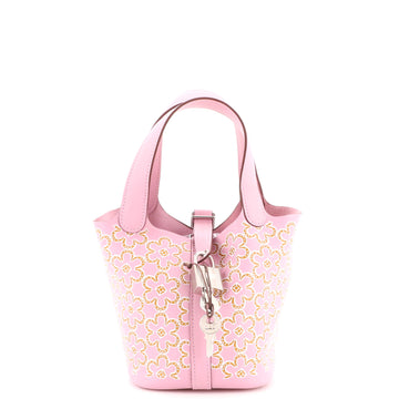 Hermes Picotin Lock Bag Lucky Daisy Printed Swift TPM