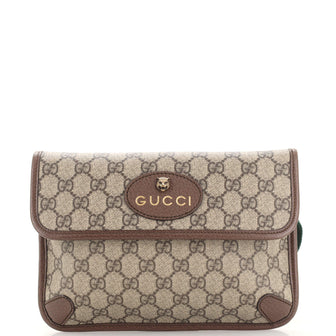 Gucci Neo Vintage Flap Belt Bag GG Coated Canvas
