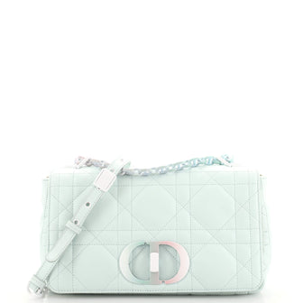 Christian Dior Caro Bag Macrocannage Quilt Calfskin with Gradient Hardware Medium