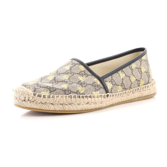 Gucci Women's Espadrilles Printed GG Coated Canvas