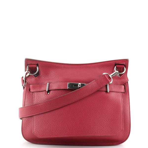 Hermès Clemence Jypsiére 28 - Red Crossbody Bags, Handbags