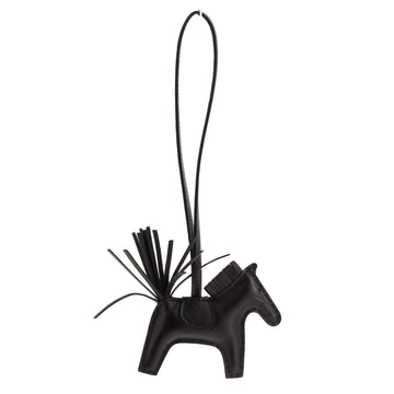 Hermes So Black Pegase Rodeo Bag Charm Leather PM