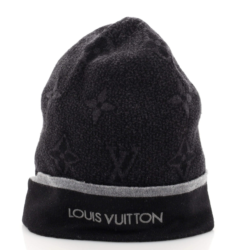 Louis Vuitton Black 'My Monogram Eclipse' Beanie