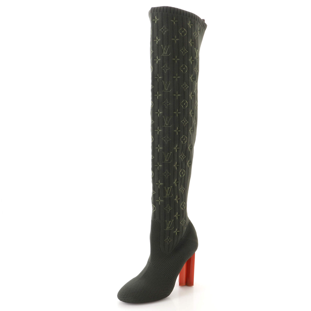 Sock Louis Vuitton Logo Boots Louis Vuitton Women's Silhouette