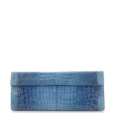 Nancy Gonzalez Flap Clutch Crocodile Long