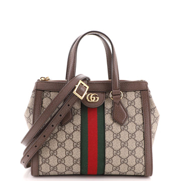 Gucci Ophidia Top Handle Tote GG Coated Canvas Small