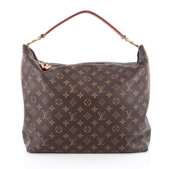 Louis Vuitton Sully Handbag Monogram Canvas MM Brown 1895501