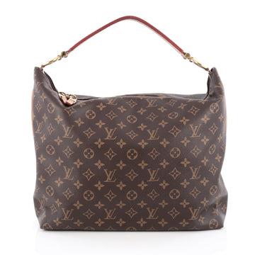 Louis Vuitton Sully Handbag Monogram Canvas MM Brown 1895501