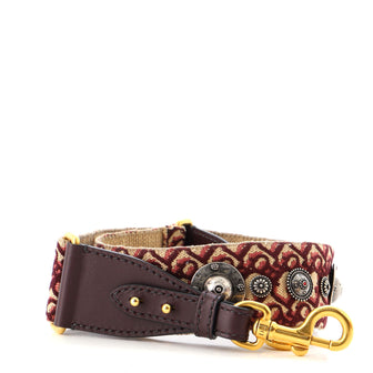Christian Dior Shoulder Strap Embellished Oblique Canvas