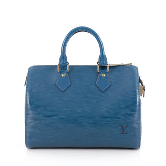 Louis Vuitton Speedy Handbag Epi Leather 25 Blue 1895701