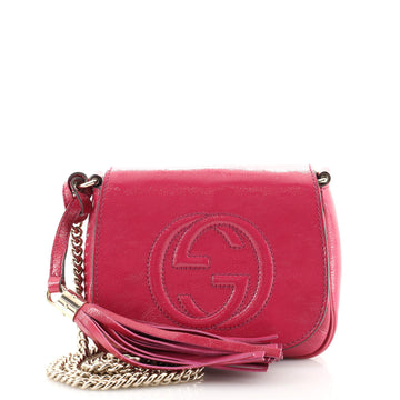 Gucci Soho Chain Crossbody Bag Patent Small