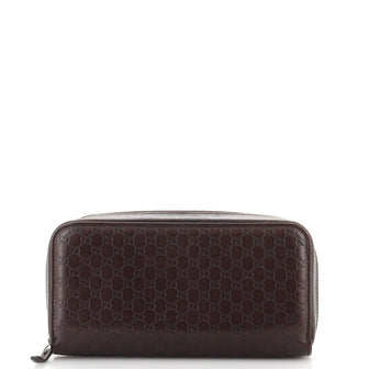 Gucci Zip Organizer Wallet Microguccissima Leather