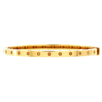Roberto Coin Symphony Pois Moi Bangle Bracelet 18K Yellow Gold