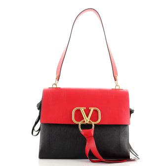 Valentino Garavani VRing Shoulder Bag Leather Medium