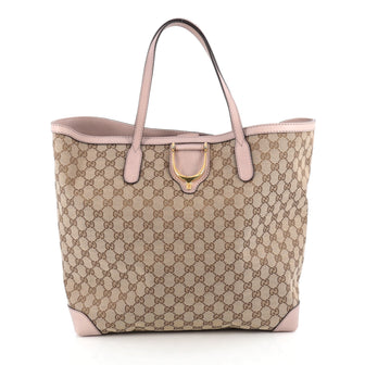 Gucci Soft Stirrup Tote GG Canvas Brown 1896809