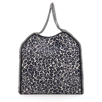 Stella McCartney Falabella Tote Printed Canvas Large Blue