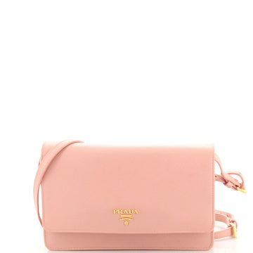 Prada Wallet Crossbody Saffiano Leather