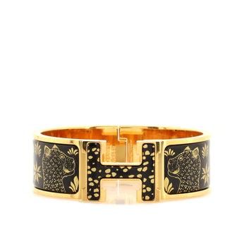 Hermes Clic Clac H Bracelet Printed Enamel Wide