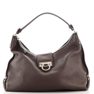 Salvatore Ferragamo New Fanisa Hobo Leather Large