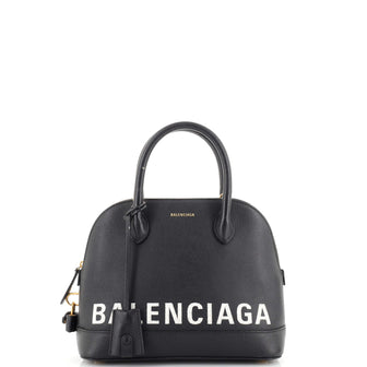 Balenciaga Logo Ville Bag Leather Small