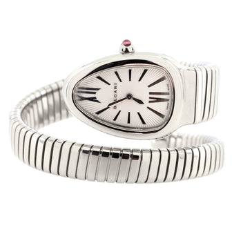 Bvlgari Serpenti Tubogas Single Spiral Quartz Watch Stainless Steel 23