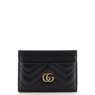 Gucci GG Marmont Card Holder Matelasse Leather