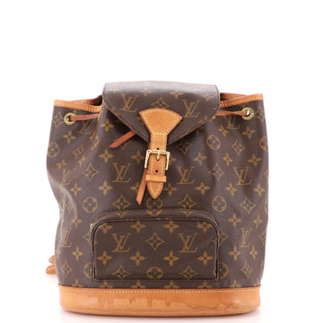 Louis Vuitton Vintage Montsouris Backpack Monogram Canvas MM