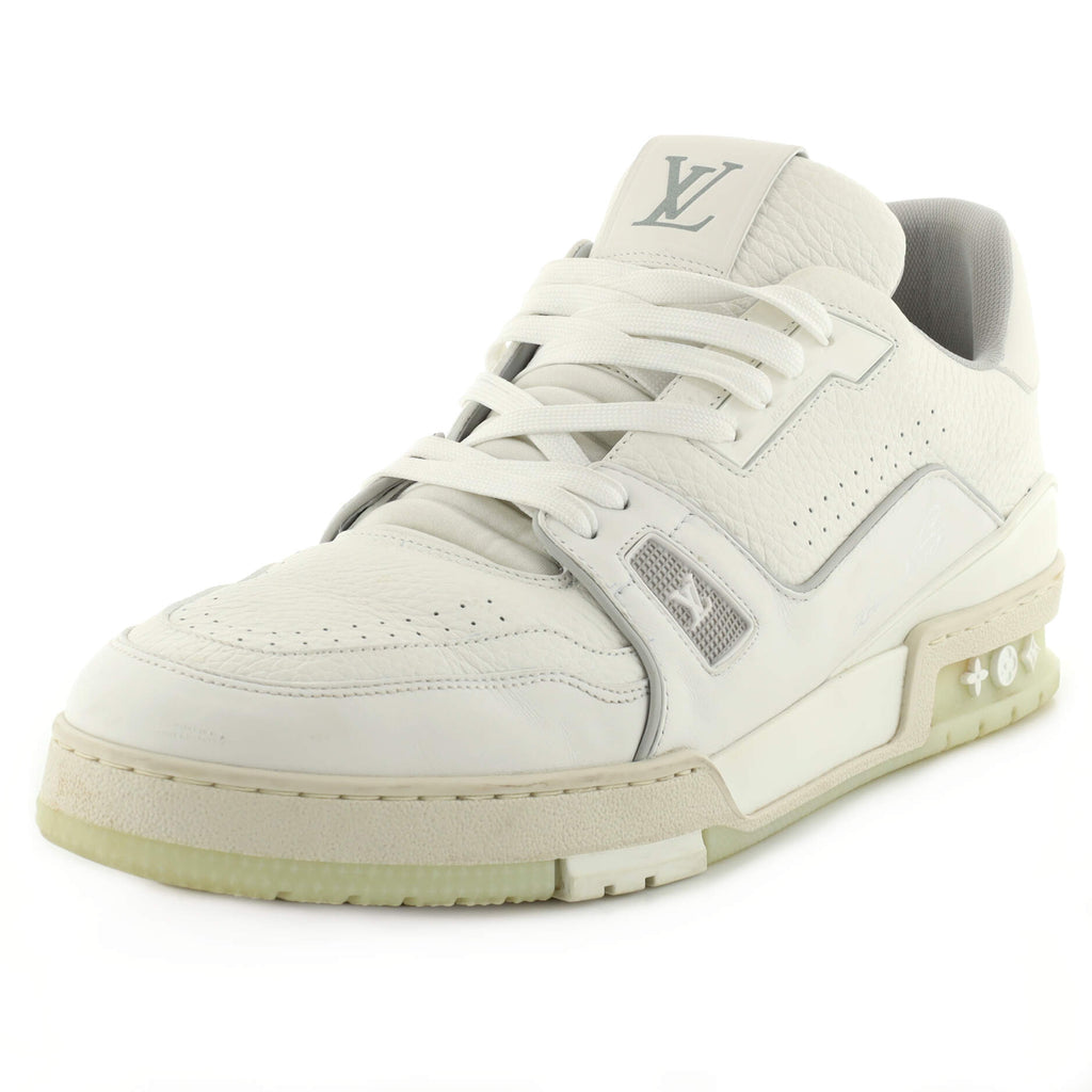 Louis Vuitton - Authenticated LV Trainer Trainer - Leather White Plain for Men, Good Condition