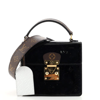 Louis Vuitton Spring Street NM Handbag Monogram Vernis with Monogram Canvas and Epi Leather