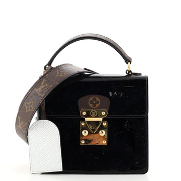 Louis Vuitton Spring Street NM Handbag Monogram Vernis with Monogram Canvas and Epi Leather