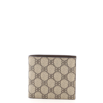 Gucci x Balenciaga The Hacker Project Bifold Wallet BB Coated Canvas